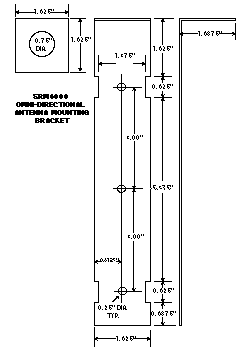 omni directional antenna mounting bracket diagram